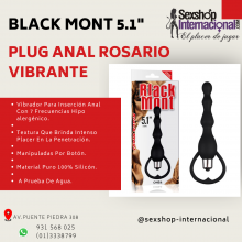 BOLITAS PLUG ANAL VIBRANTE BLACK MONT 5.1 SEXSHOP PTE PIEDRA